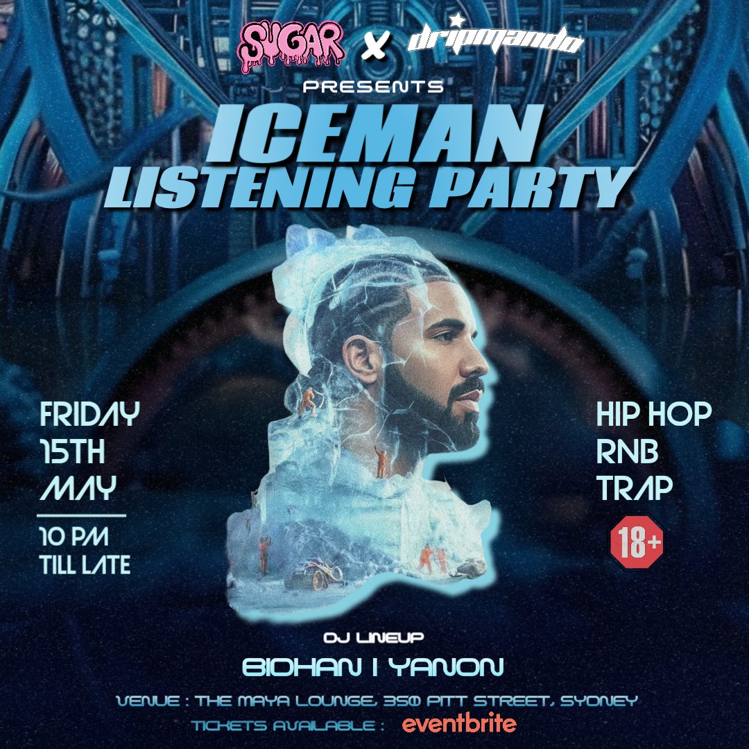 Iceman Listening Party poster
