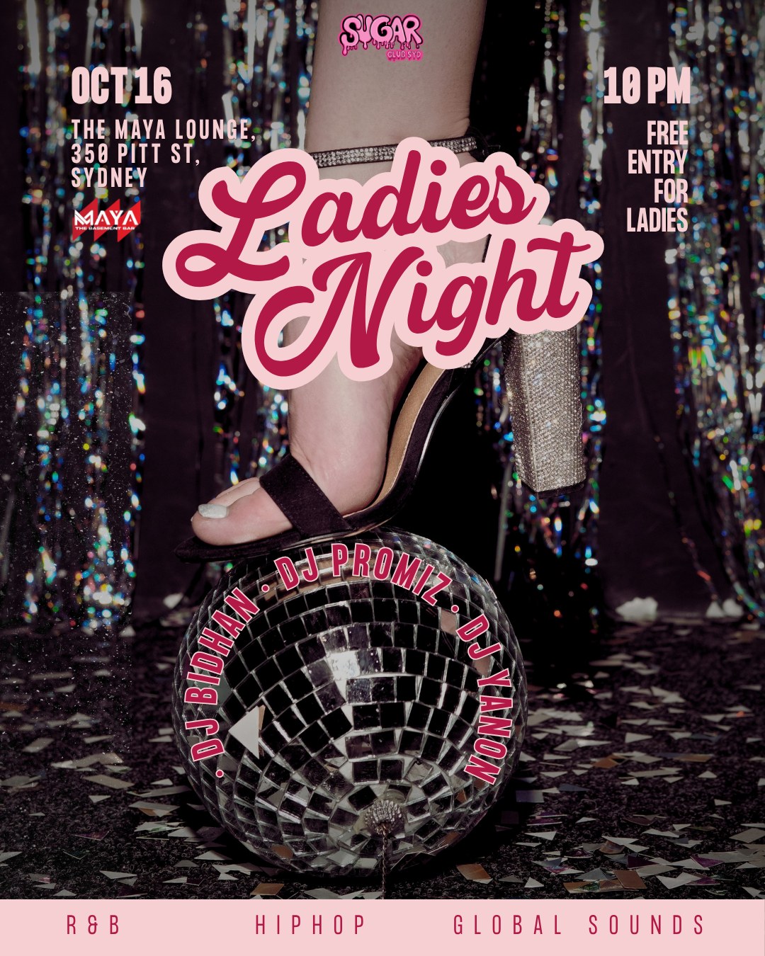 Ladies Night 16 October poster